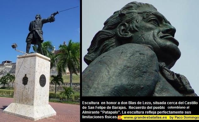 ESCULTURA A BLAS DE LEZO EN EL CASTILLO DE SAN FELIPE